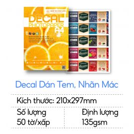 Decal nhãn dán tem, nhãn mác