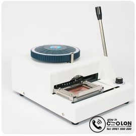 Máy dập chữ nổi thẻ nhựa PVC